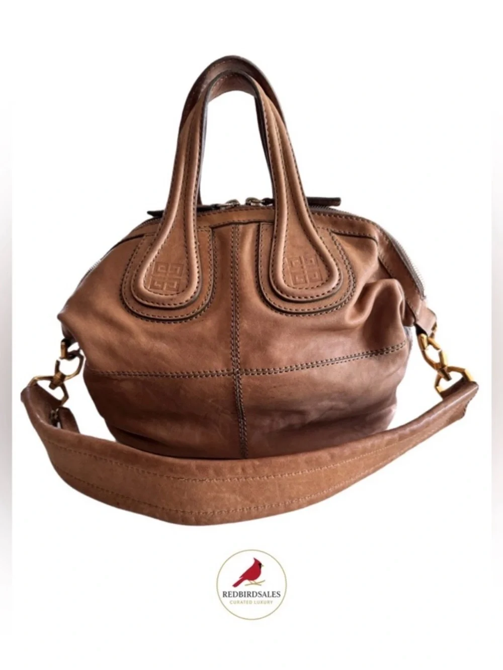 Givenchy Medium Nightingale Camel Lambskin Slouchy Satchel Bag | Quiet Luxury